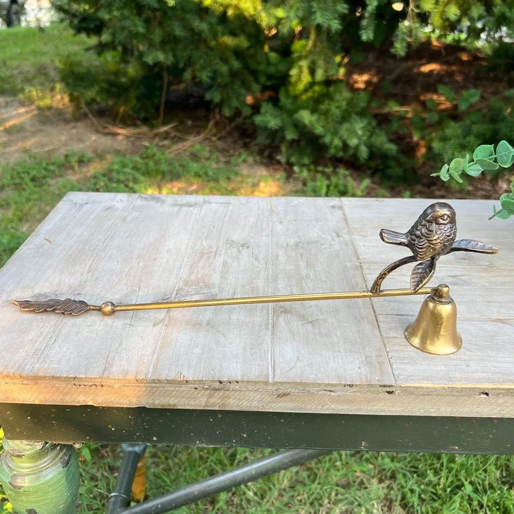 Vintage Brass Bird Candle Snuffer